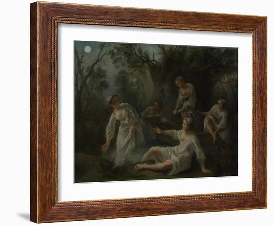 The Four Times of Day: Evening, C. 1740-Nicolas Lancret-Framed Giclee Print