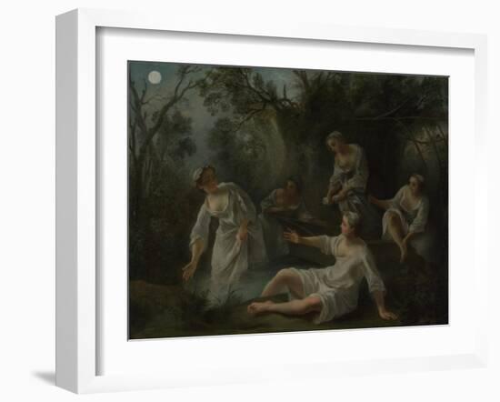 The Four Times of Day: Evening, C. 1740-Nicolas Lancret-Framed Giclee Print