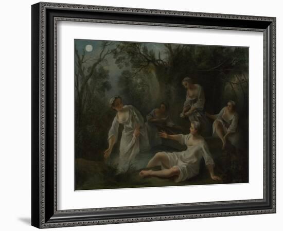 The Four Times of Day: Evening, C. 1740-Nicolas Lancret-Framed Giclee Print