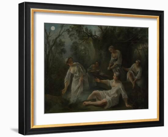 The Four Times of Day: Evening, C. 1740-Nicolas Lancret-Framed Giclee Print