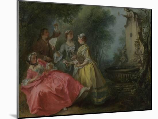 The Four Times of Day: Midday, C. 1740-Nicolas Lancret-Mounted Giclee Print