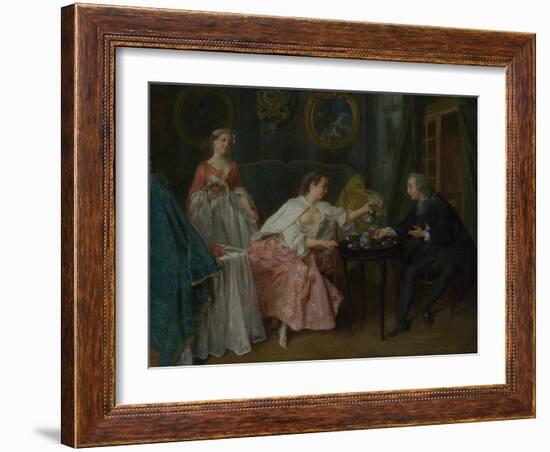 The Four Times of Day: Morning, C. 1740-Nicolas Lancret-Framed Giclee Print