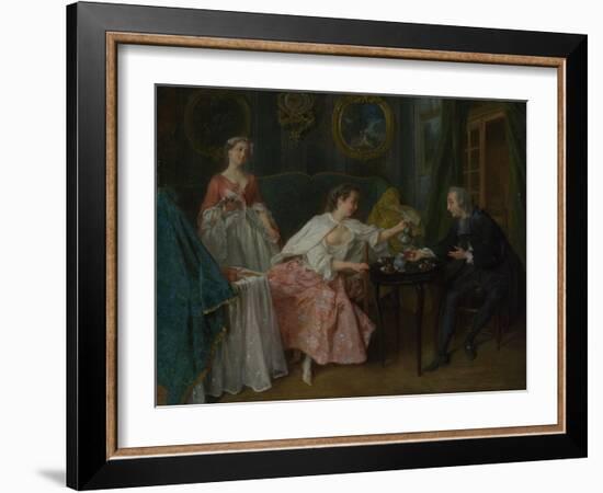 The Four Times of Day: Morning, C. 1740-Nicolas Lancret-Framed Giclee Print