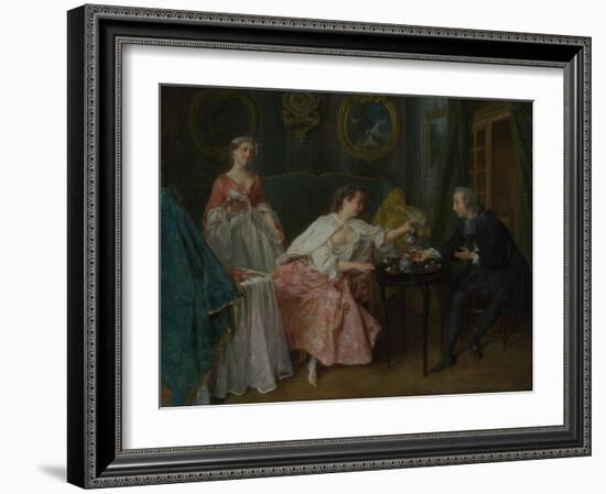 The Four Times of Day: Morning, C. 1740-Nicolas Lancret-Framed Giclee Print