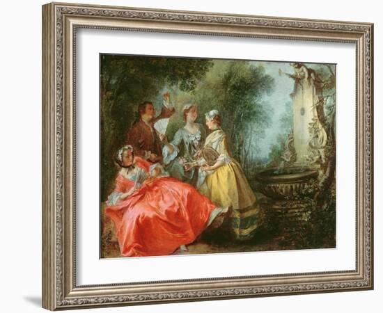 The Four Times of the Day: Midday, C.1739-41-Nicolas Lancret-Framed Giclee Print