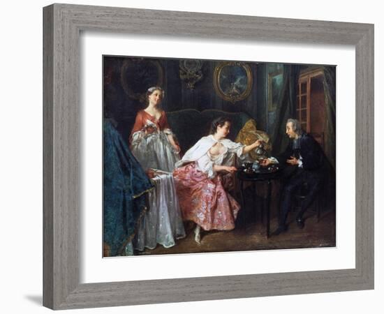 The Four Times of the Day: Morning, 1739-Nicolas Lancret-Framed Giclee Print