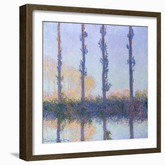 The Four Trees, 1891-Claude Monet-Framed Giclee Print