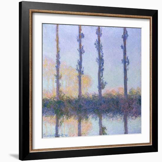 The Four Trees, 1891-Claude Monet-Framed Giclee Print