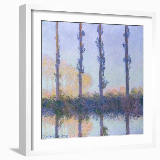 The Four Trees, 1891-Claude Monet-Framed Giclee Print