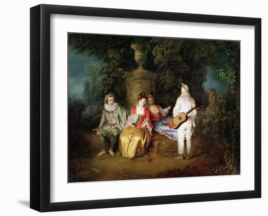 The Foursome, circa 1713-Jean Antoine Watteau-Framed Giclee Print