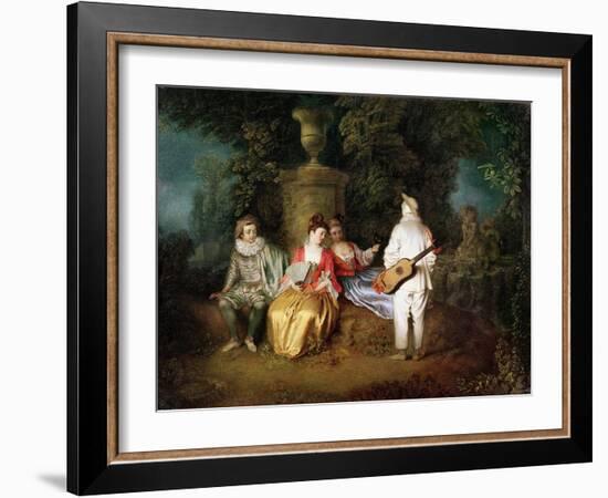 The Foursome, circa 1713-Jean Antoine Watteau-Framed Giclee Print