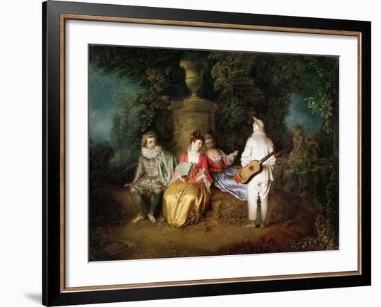 The Foursome, circa 1713-Jean Antoine Watteau-Framed Giclee Print