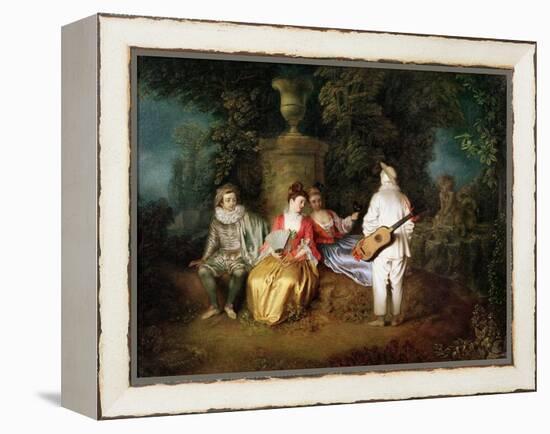 The Foursome, circa 1713-Jean Antoine Watteau-Framed Premier Image Canvas