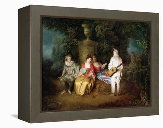 The Foursome, circa 1713-Jean Antoine Watteau-Framed Premier Image Canvas