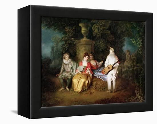 The Foursome, circa 1713-Jean Antoine Watteau-Framed Premier Image Canvas