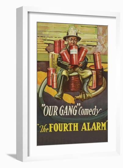 The Fourth Alarm - "Our Gang"-null-Framed Art Print