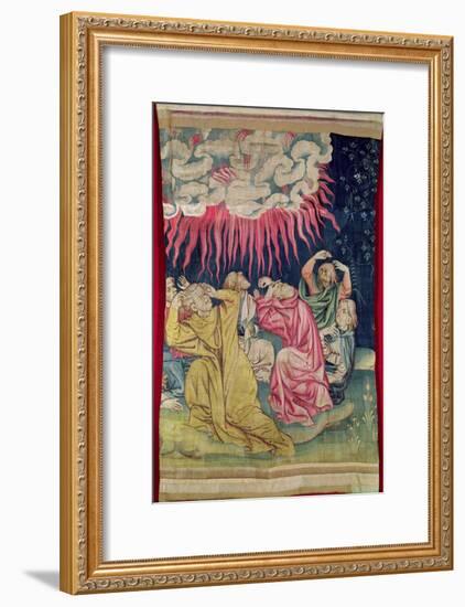 The Fourth Angel Poured Out His Bowl on the Sun, No.60 in the 'Apocalypse of Angers', 1373-87-Nicolas Bataille-Framed Giclee Print