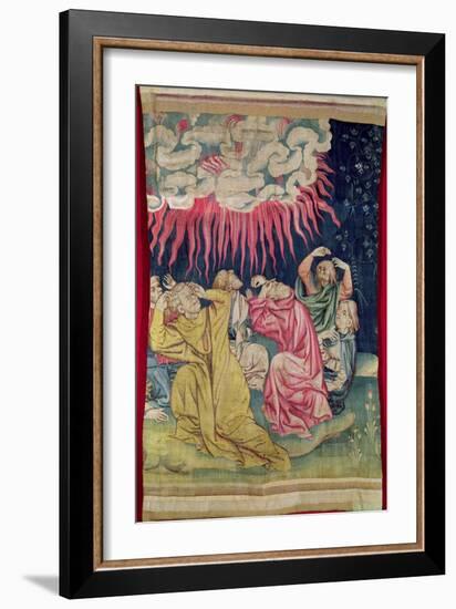 The Fourth Angel Poured Out His Bowl on the Sun, No.60 in the 'Apocalypse of Angers', 1373-87-Nicolas Bataille-Framed Giclee Print