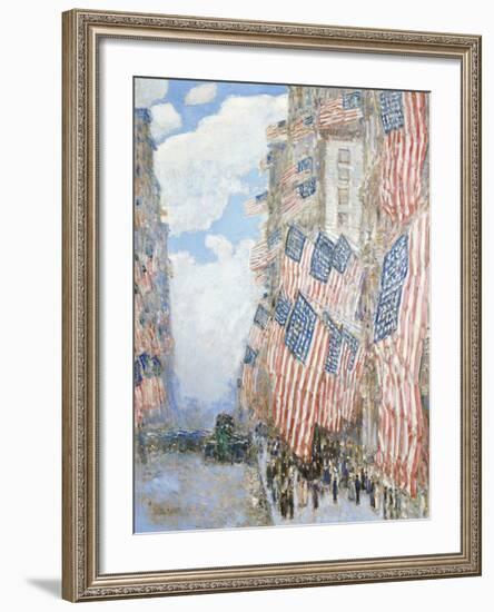 The Fourth of July, 1916-Childe Hassam-Framed Premium Giclee Print
