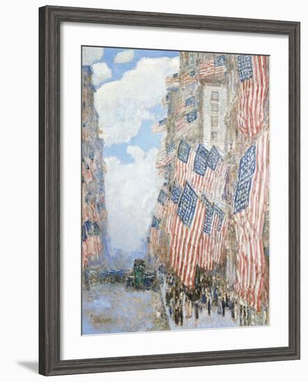 The Fourth of July, 1916-Childe Hassam-Framed Premium Giclee Print