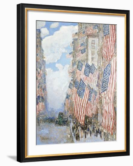 The Fourth of July, 1916-Childe Hassam-Framed Premium Giclee Print