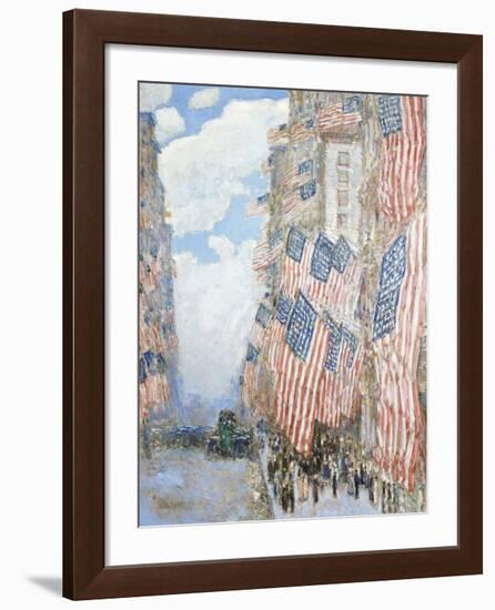 The Fourth of July, 1916-Childe Hassam-Framed Premium Giclee Print