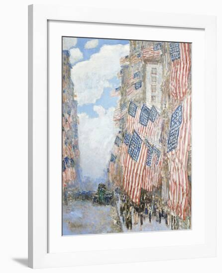 The Fourth of July, 1916-Childe Hassam-Framed Premium Giclee Print