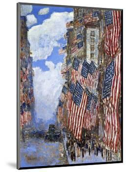 The Fourth of July, 1916-Childe Hassam-Mounted Premium Giclee Print