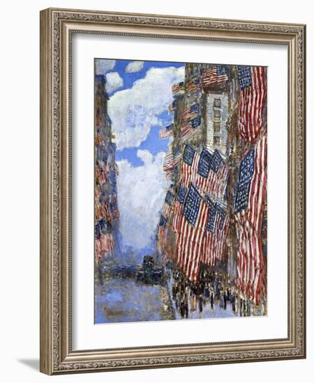 The Fourth of July, 1916-Childe Hassam-Framed Giclee Print