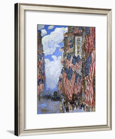 The Fourth of July, 1916-Childe Hassam-Framed Giclee Print