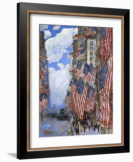 The Fourth of July, 1916-Childe Hassam-Framed Giclee Print