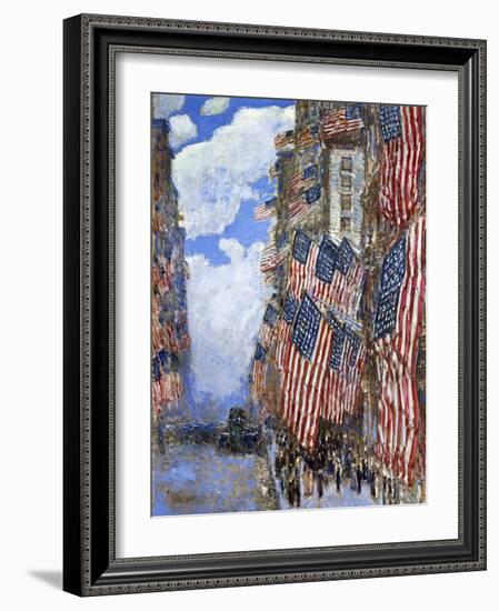 The Fourth of July, 1916-Childe Hassam-Framed Giclee Print