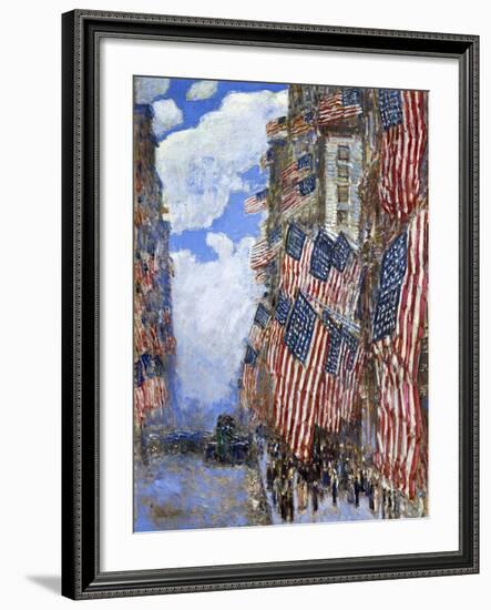 The Fourth of July, 1916-Childe Hassam-Framed Giclee Print