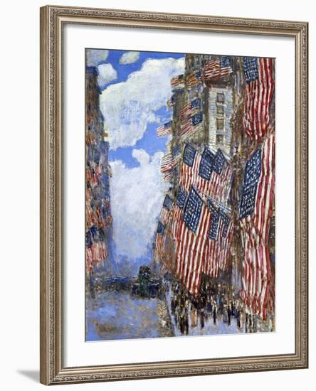 The Fourth of July, 1916-Childe Hassam-Framed Giclee Print