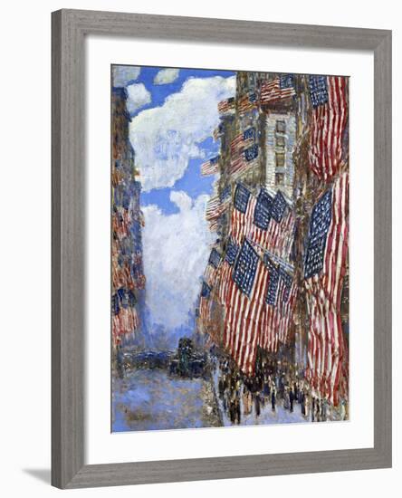 The Fourth of July, 1916-Childe Hassam-Framed Giclee Print