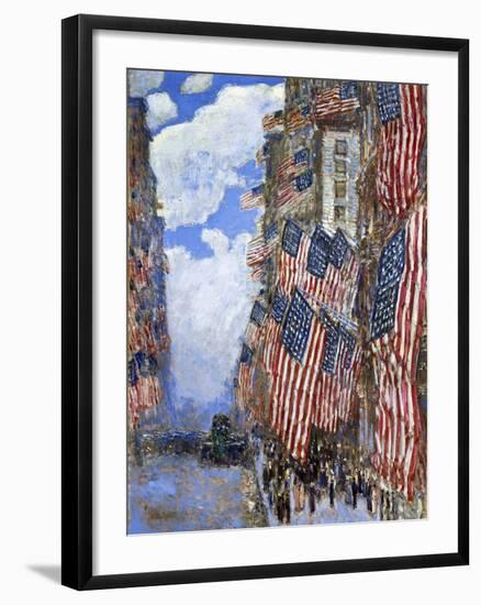 The Fourth of July, 1916-Childe Hassam-Framed Giclee Print