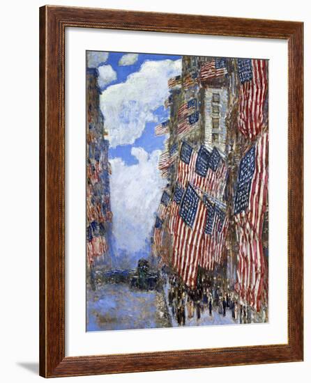 The Fourth of July, 1916-Childe Hassam-Framed Giclee Print