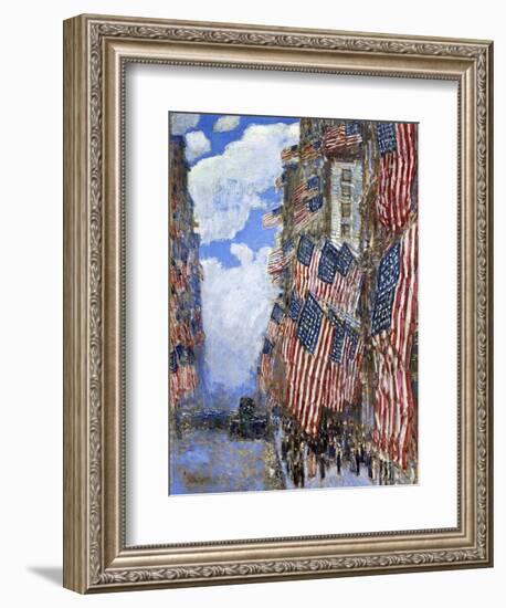 The Fourth of July, 1916-Childe Hassam-Framed Giclee Print