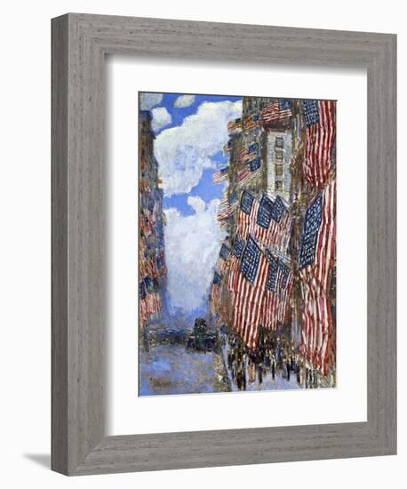 The Fourth of July, 1916-Childe Hassam-Framed Giclee Print