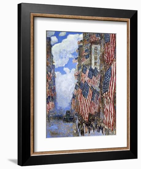 The Fourth of July, 1916-Childe Hassam-Framed Giclee Print