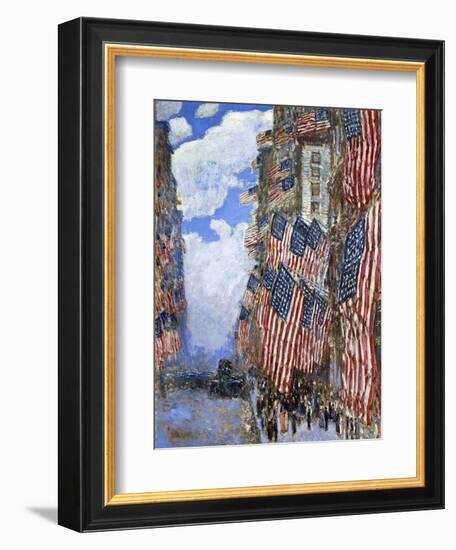 The Fourth of July, 1916-Childe Hassam-Framed Giclee Print