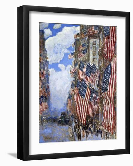 The Fourth of July, 1916-Childe Hassam-Framed Giclee Print