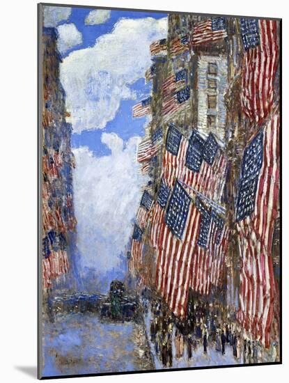 The Fourth of July, 1916-Childe Hassam-Mounted Giclee Print