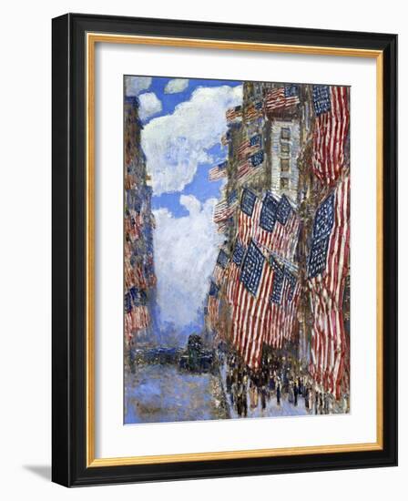 The Fourth of July, 1916-Childe Hassam-Framed Giclee Print