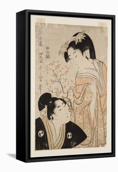 The Fourth Stage (Yondanme) (Colour Woodblock Print)-Kitagawa Utamaro-Framed Premier Image Canvas