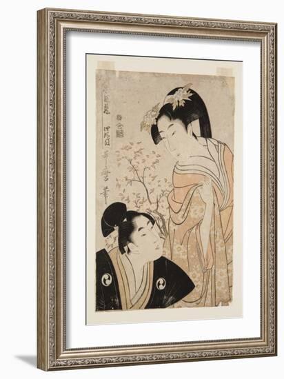 The Fourth Stage (Yondanme) (Colour Woodblock Print)-Kitagawa Utamaro-Framed Giclee Print