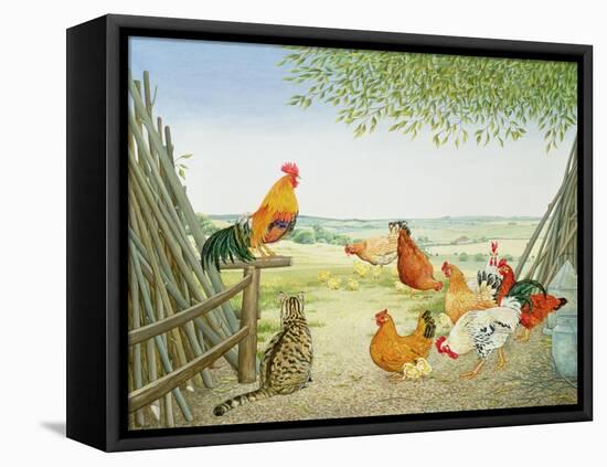 The Fowl and the Pussycat-Ditz-Framed Premier Image Canvas
