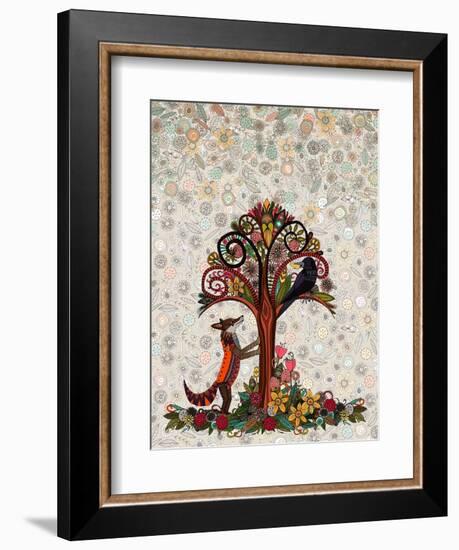 The Fox and the Crow (Variant 2)-Sharon Turner-Framed Art Print