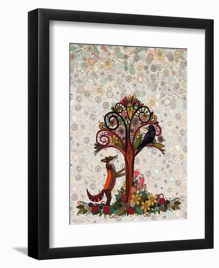 The Fox and the Crow (Variant 2)-Sharon Turner-Framed Art Print