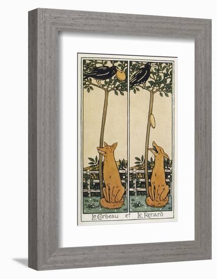 The Fox and the Crow-T.c. Derrick-Framed Photographic Print